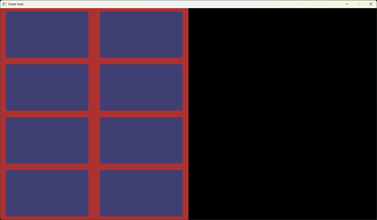 Window showing 2 stretched tiles